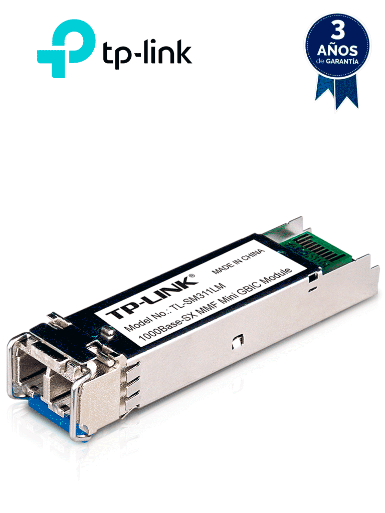 Imagen de TP-LINK TL-SM311LS - Transceptor mini-GBIC SFP Duplex Monomodo 1GBase con alcance de 20 km y conector LC.