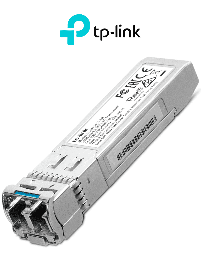 Imagen de TP-LINK - TL-SM5110-LR / Transceptor mini-GBIC SFP LC 10GBase-LR SFP+ / Monomodo / Admite conexiones Ethernet 10G de dúplex completo de hasta 10 km con cables de fibra de 9/125 µm, respectivamente