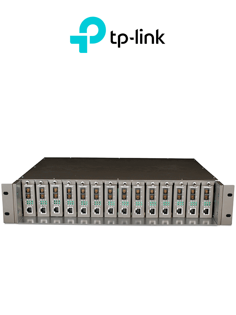 Imagen de TP-LINK - TL-MC1400 - Chasis 14 bahías para 14 convertidores de medios