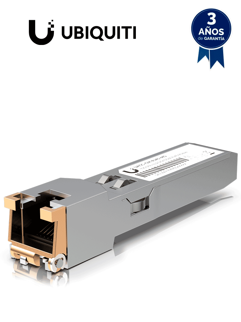 Imagen de UBIQUITI UACC-CM-RJ45-MG - Modulo de Fibra UFiber/ Convertidor de SFP a RJ45/ Tasas de transferencia 10& 5& 2.5& 1 GBPS