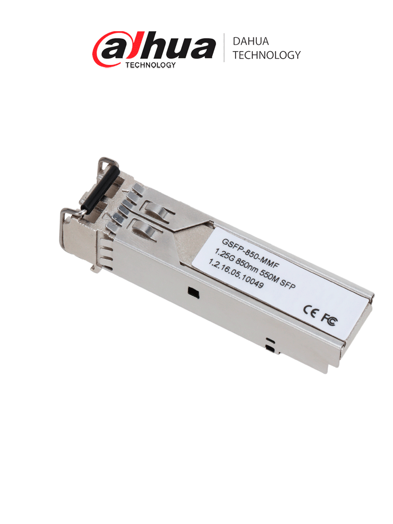 Imagen de DAHUA GSFP-850-MMF Módulo óptico Gigabit/ Doble fibra multimodo/ Puerto LC/ 850 nm de envío y 850 nm de recepción/ Distancia de transmisión hasta 550 m