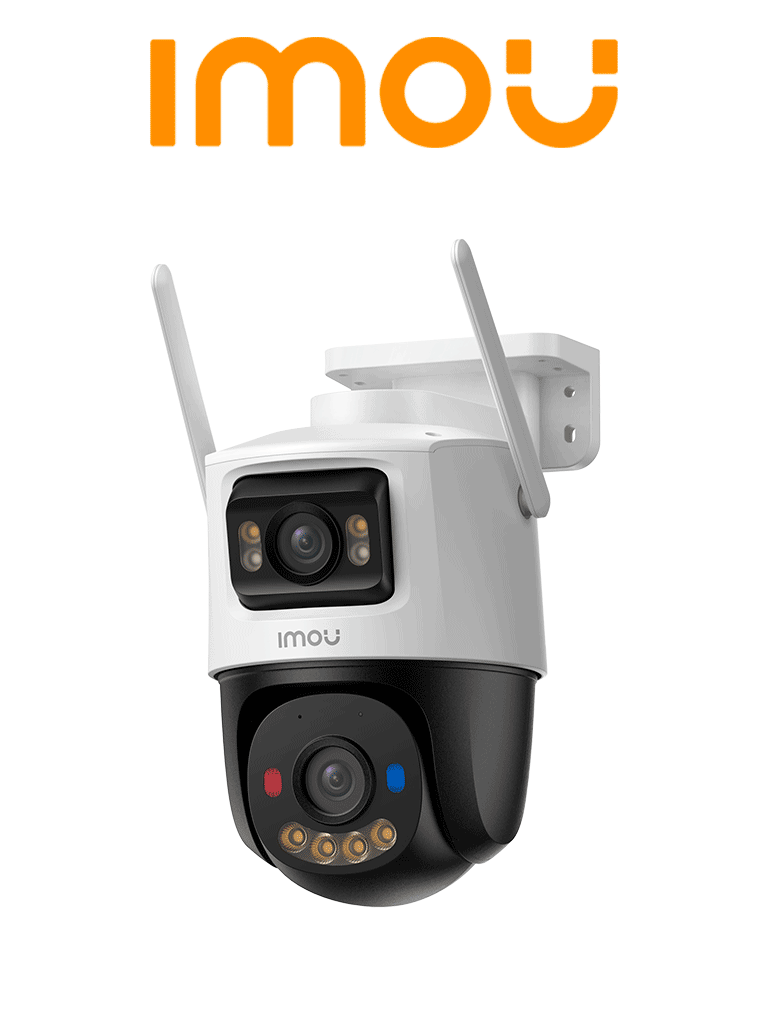 Imagen de IMOU Cruiser Dual Pro 8MP (IPC-S7XFN-8U0WED-imou)- Cámara IP PT Dual Wifi Aurora Full Color de 8MP Lente Fijo de 4 MP + y Lente PT 4 MP, 30 Mts de Iluminación Nocturna Micrófono y Altavoz Integrados Audio Bidireccional IMOU SENSE