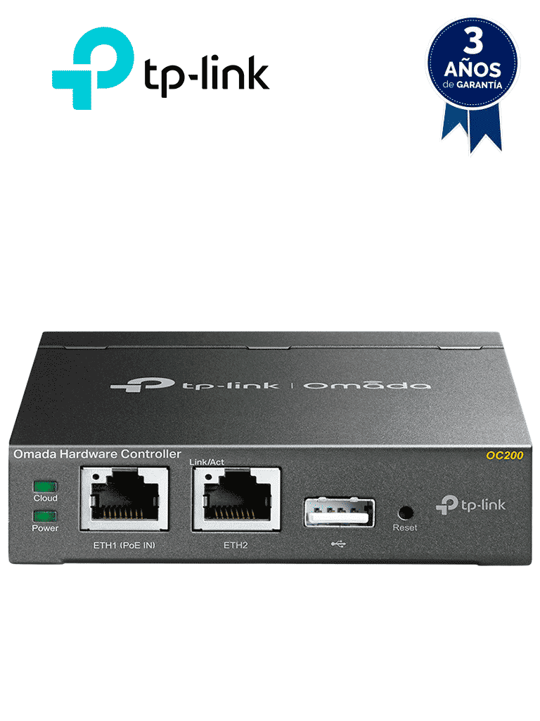 Imagen de TP-LINK OC200 -  Controladora Omada para gestionar hasta 100 equipos Omada. Gestión desde la nube gratuita, actualizaciones masivas. 2 puertos Gigabit con PoE af/at. Versión Hadware 1.0