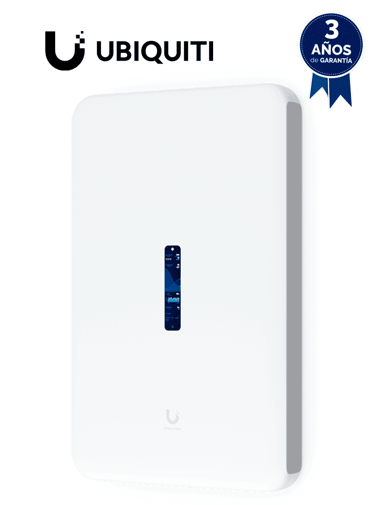 Imagen de UBIQUITI UDW - Dream Wall , Ruteador todo en uno , administre todas las aplicaciones de UniFi , Switch 17 puertos GbE POE , WiFi 6 MU-MIMO 4x4 , 128 GB SSD interno expandible , Balanceo de cargas o failover/ 2 WAN (2.5 GbE y 10G SFP+).