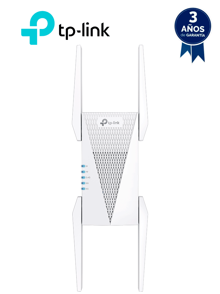 Imagen de TP-LINK RE815XE - Repetidor WiFi 6E Mesh , Tribanda con frecuencia de 6GHz y velocidades de 5.4Gbps , Ancho de banda de canal de 160MHz , Roaming inteligente , OneMesh , APP TP-LINK Theter.