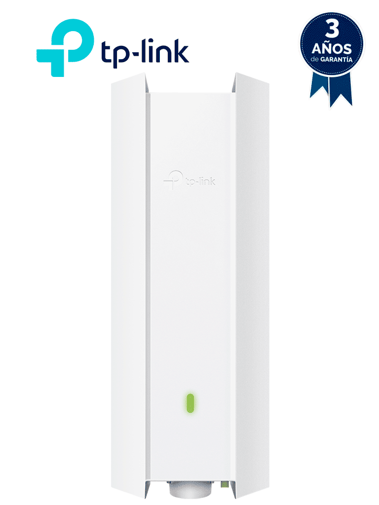 Imagen de TP-LINK EAP610-OUTDOOR - Punto de Acceso Omada de exterior-interior, Wi-Fi 6 AX1800 MU-MIMO 2x2 con Mesh Omada de alta densidad de usuarios, configuración por controlador o stand-alone para montaje en mástil/pared y alimentación PoE+.