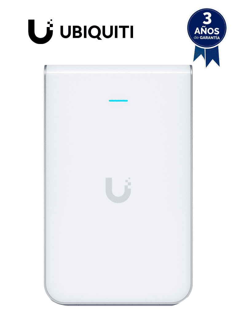 Imagen de UBIQUITI UAP-IW-HD- UniFi AC: Access Point de interior para pared con doble banda, MU-MIMO 4x4, 5 puertos Gigabit, PoE, hasta 2033 Mbps.