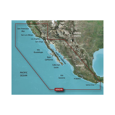 Mapa HXUS021R California - México.