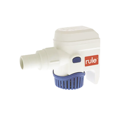 Bomba sumergible de achique automatizada de 500 galones por hora, para conexión de 12 Volts de corriente directa.