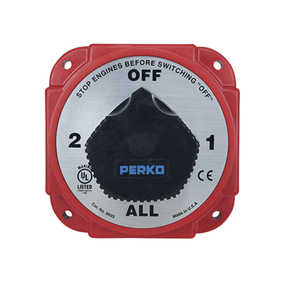 Switch Selector de Batería y Alternador de Servicio Pesado, para Sistemas Eléctricos Marinos