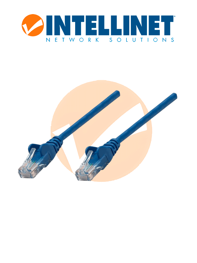 Imagen de INTELLINET 342568 PATCH CORD / Cable de red, Cat6, UTP RJ45 Macho / RJ45 Macho, 0.5 m / Azul (Sobre Pedido)