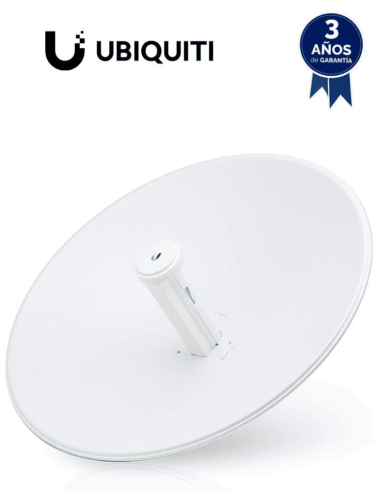 Imagen de UBIQUITI POWERBEAM AC PBE-5AC-500 -Radio Airmax AC 5.8GHz para exteriores con tecnología MIMO, incluye antena de 27 dBi con radomo para un rendimiento hasta de 450 Mbps.