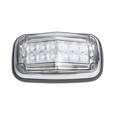 Luz de advertencia 8 X 4", Color Rojo / Claro, IP67, SAE, Ideal para Ambulancias