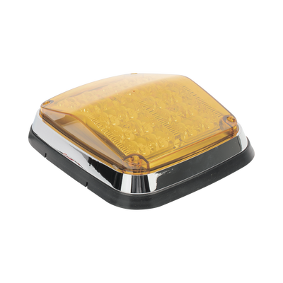 Luz de advertencia de 8 X 6", Color Ámbar, SAE,  IP67, Ideal para Ambulancias