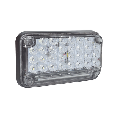 Luz de Advertencia de 7X4", Color Claro, Con Luz de Trabajo, Ideal para Ambulancias