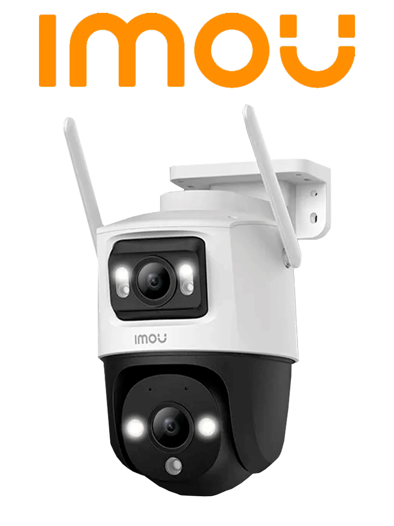 Imagen de IMOU Cruiser Dual 6MP (IPC-S7XN-6M0WED) - Camara IP PT Wifi Dual de 6 Megapixeles/ Lente Fijo de 3 Megapixeles y Lente PT de 3 Megapixeles/ 30 Mts de Iluminación Nocturna/  Microfono y Altavoz Integrados/ Audio 2 Vías/ con IA/