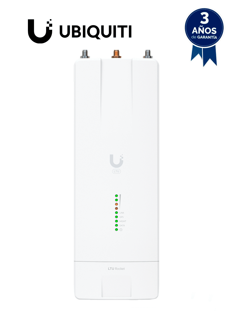 Imagen de UBIQUITI LTU-ROCKET - Radio Estación Base PtMP LTURocket 5GHz para exteriores, ideal para CCTV. Potencia de 29 dBm con rendimiento de hasta 600 Mbps, sincronización GPS y filtrado RF Propietario.