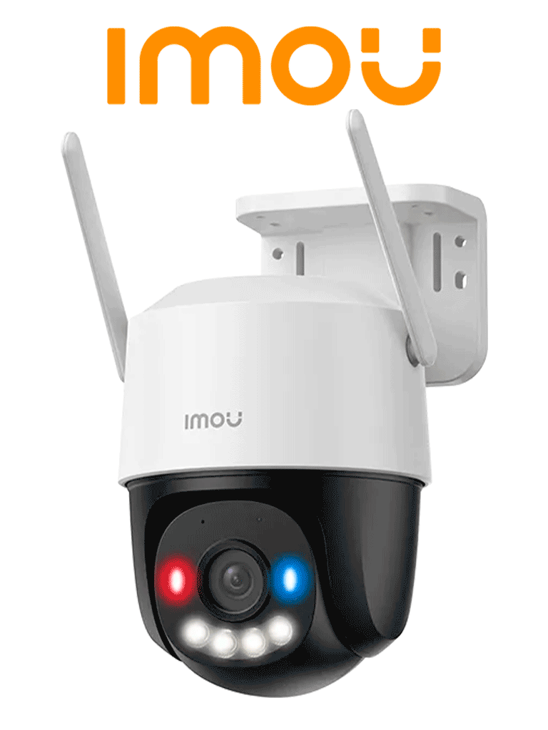 Imagen de IMOU Cruiser SC 3MP (IPC-K7FN-3H0WE) - Cámara IP PT de 3 Megapíxeles/ Wifi/ Full Color/Disuasión activa luces Rojo-Azul/ Audio 2 Vías/ 30 Metros Visión Nocturna/ Sirena de 110 dB/ Smart tracking/ Ranura para MicroSD/ IP66/