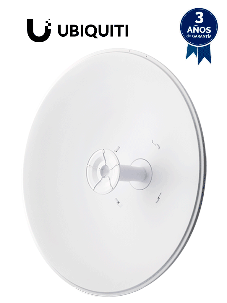 Imagen de UBIQUITI ROCKETDISH RD-5G30-LW - Antena direccional conectorizada para radio, 5.8GHz, ganancia de 30 dBi, MIMO, diseño ligero.