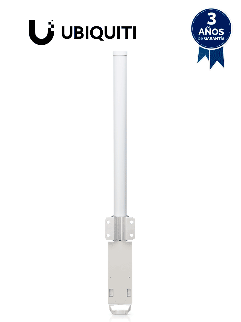 Imagen de UBIQUITI AMO-5G13 - Antena omnidireccional para access point de 5.8GHz con una ganancia de 13 dBi y 2 conectores SMA hembra inverso.