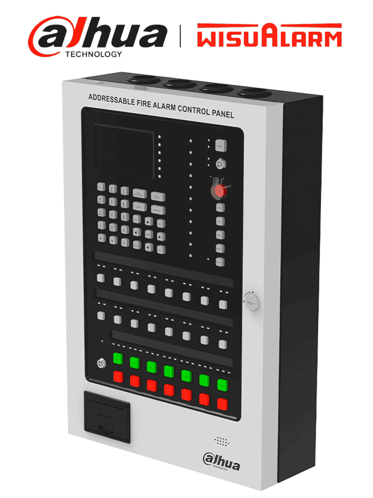 Imagen de DAHUA WISUALARM HY-1022 - Panel de Detetección de Incendio Direccionable/ 254 Dispositivos 2 Hilos sin Polaridad/ Pantalla de 4.3"/ Largo Historial de Eventos/ Protección contra cortocircuito, circuito abierto y sobrecorriente/