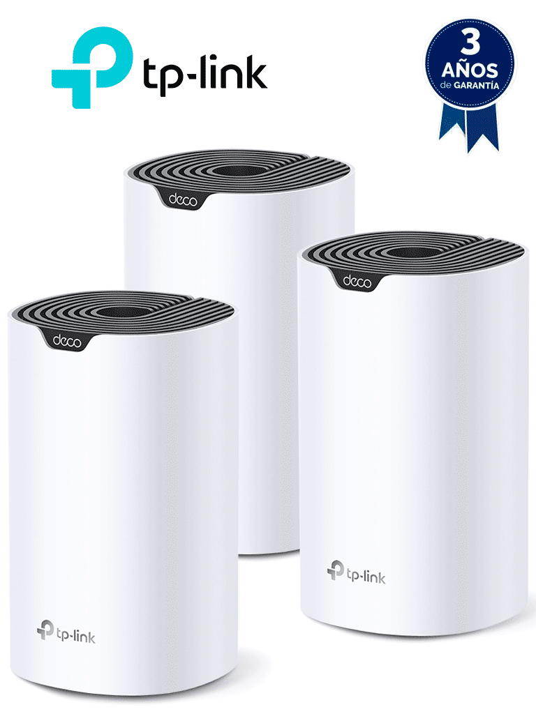 Imagen de TP-LINK - Deco S7(3-pack) / Sistema Wi-Fi Mesh Inteligente Doble Banda AC1900 / Paquete de 3 piezas