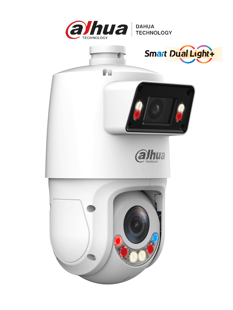 Imagen de DAHUA DH-SDT4E425-4F-GB-A-PV1 - Cámara PTZ IP X-Spans 4MP+4MP. Soporta Multivision, TiOC WizSense: 25X Zoom, IR hasta 100m, Autotracking 3.0, Protección perimetral, Disuasión activa, Luz dual inteligente, SMD 4.0, Quick Pick, WDR, IP66.