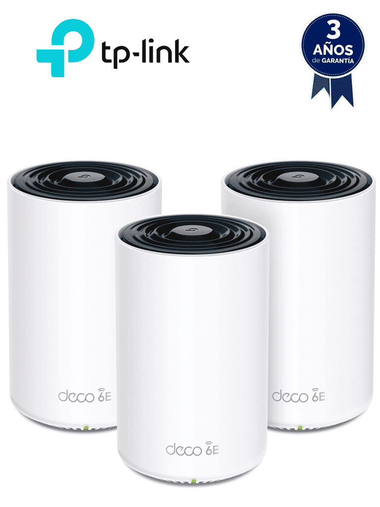 Imagen de Deco E4 (3-pack) Sistema Wi-Fi Mesh AC1200 (2 Pack)  SPEED: 300 Mbps at 2.4 GHz + 867 Mbps at 5 GHz , SEPC: 2× Internal Antennas, 2× 10/100 Mbps Ports (WAN/LAN auto-sensing)  (100 Dispositivos)