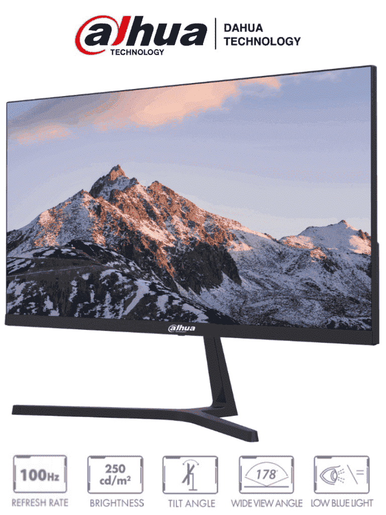 Imagen de DAHUA DHI-LM22-B200S - Monitor de 21.45 Pulgadas/ Ultra Delgado/ 1920×1080/ Angulo de Visualización de 178 Grados/ Altavoces Integrados/ HDMI&VGA/ Diseño de Micro Bisel/