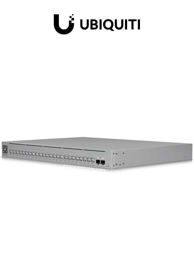 Imagen de UBIQUITI USW-PRO-MAX-24-POE - UniFi switch de 24 puertos (8 puertos POE++ 2.5 GbE y 16 puertos GbE POE+), 2 puertos SFP+ 10G, 400W, pantalla táctil.