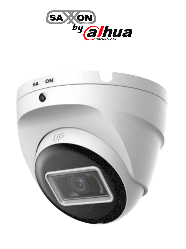 Imagen de SAXXON SUA-HAC-T20M-0280B- Cámara Turret de 2 Megapíxeles 1080P/ Lente de 2.8 mm con Apertura de Hasta 100°/ Cámara Metálica