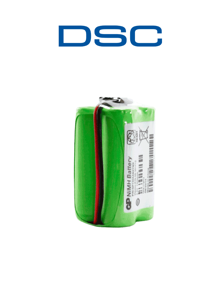 Imagen de DSC-BATT1348V-Batería De Níquel 4.8 Vcd. 1.3 Ah. (4X1.2 V) Para PG9920