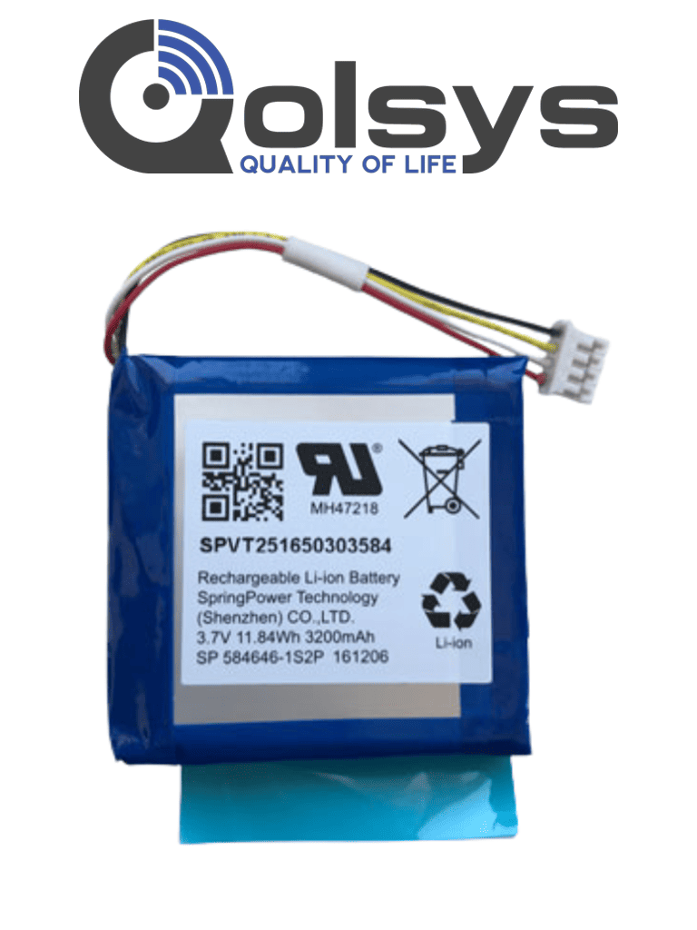 Imagen de QOLSYS IQ PANEL 2 BATTERY - Batería de repuesto para panel Qolsys IQPanel2 / IQPanel2+