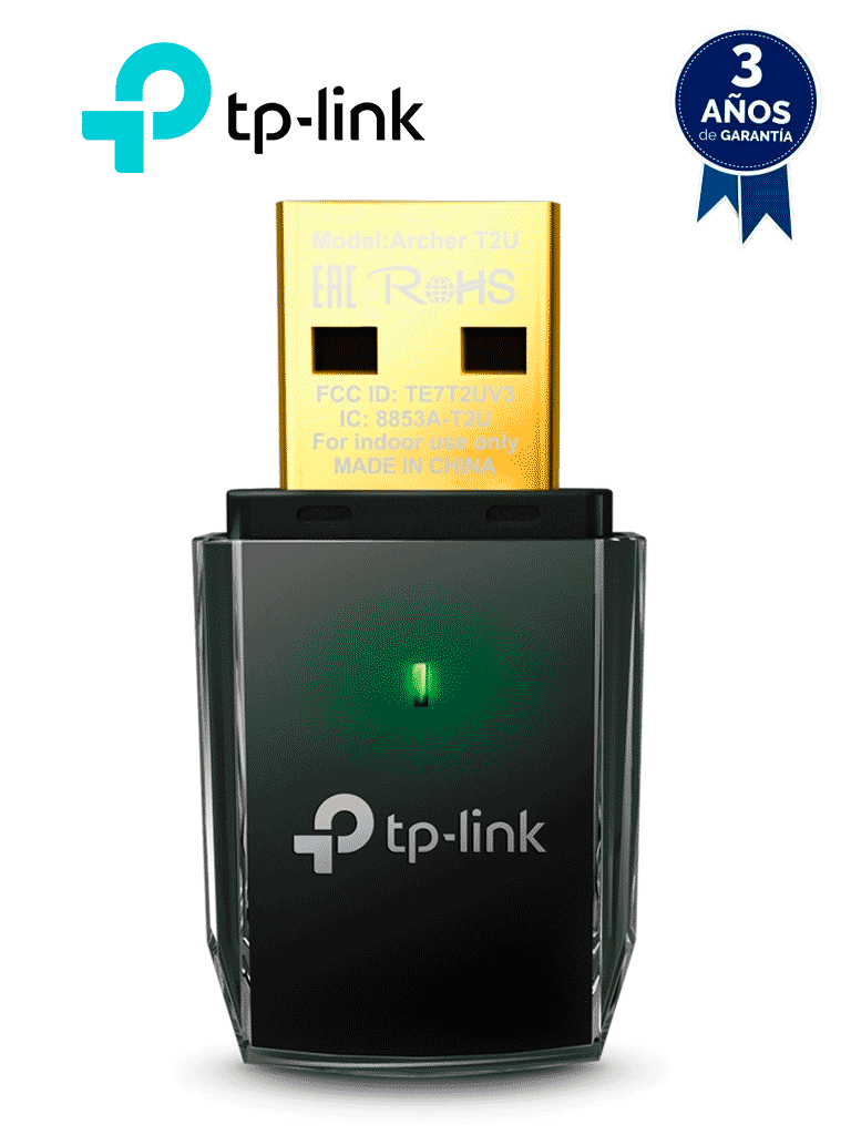 Imagen de TP-LINK ARCHER T2U - Adaptador USB inalámbrico doble banda AC 600 Mbps.