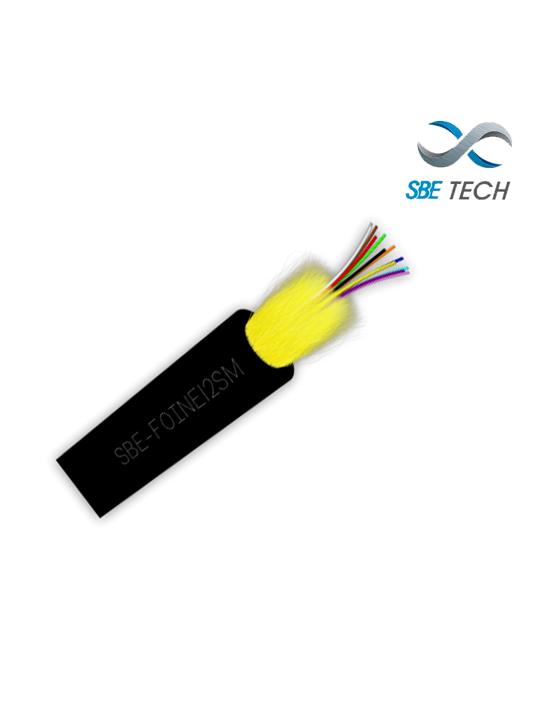 Imagen de SBETECH SBE-FOINE12SM - Fibra óptica para uso interior/exterior 9/125µm, OS1, 12 hilos /  Precio por Metro / Múltiplo de venta de 100 mts