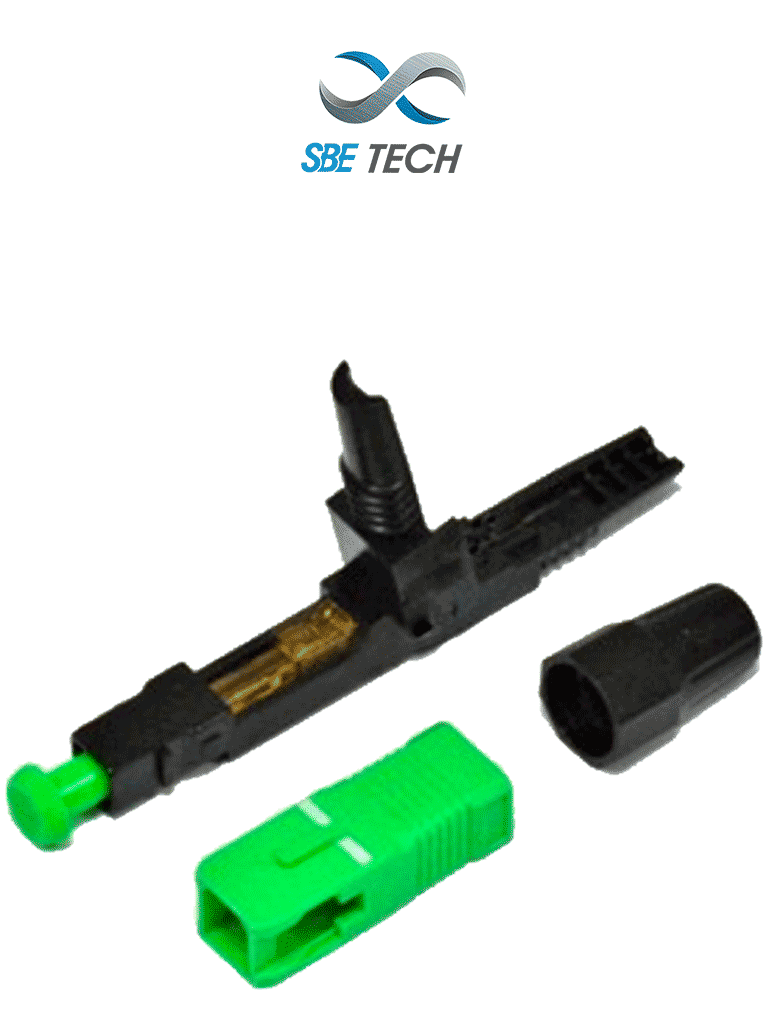 Imagen de SBETECH SBE-CONPPSCSMAPC - Conector prepulido SC SM para 9µm, APC, 2mm, monomodo