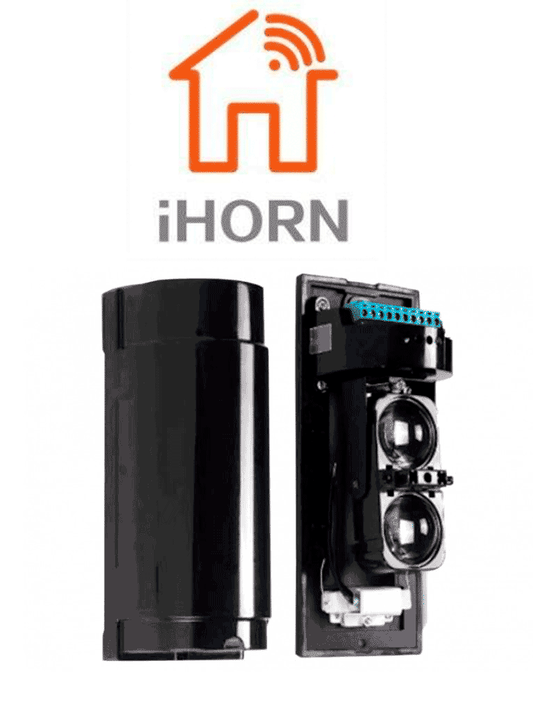 Imagen de IHORN ABT60- Detector por doble haz de luz (fotocelda) / Distancia hasta 60  Mts / Velocidad de respuesta 50mS / 12 VDC compatible con paneles IHORN / RISCO / DSC / BOSCH