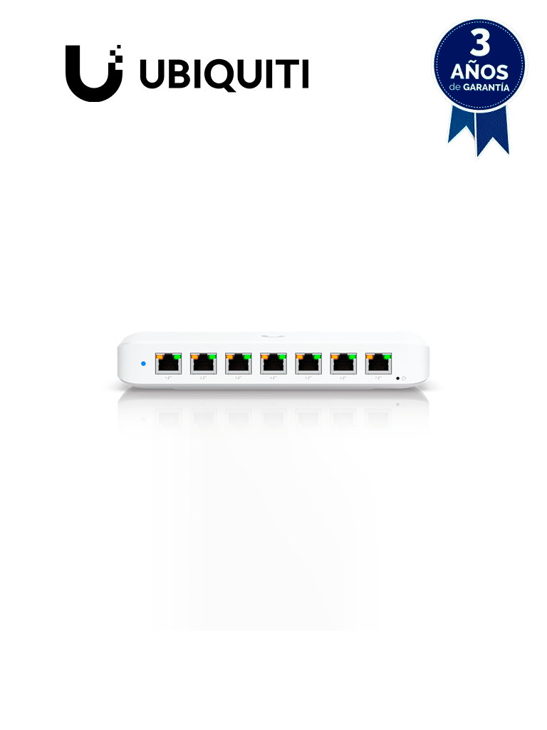 Imagen de UBIQUITI USW-ULTRA - UniFi Switch Ultra Capa 2, 42W POE (1 puerto POE++ de entrada , 7 puertos POE+ de salida ) , No incluye adaptador de corriente alterna.