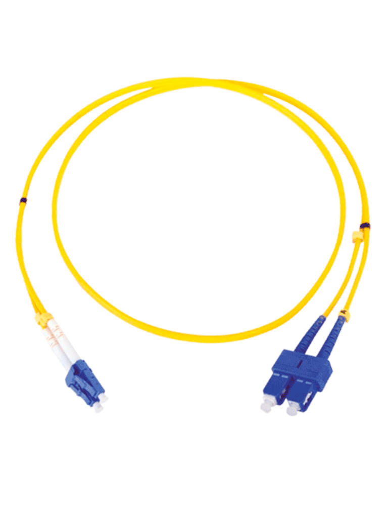 Imagen de TCE  - LP-FO-6060B - Jumper LC-SC Monomodo / UPC / Duplex 2 mm / 1 metro / Amarillo