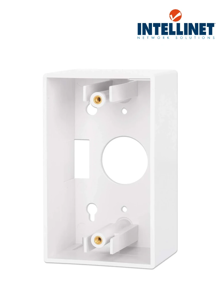 Imagen de INTELLINET 517874 Caja para pared Conexión sencilla, 4.8 cm de profundidad, blanco Conexión sencilla, 4.8 cm de profundidad, blanco