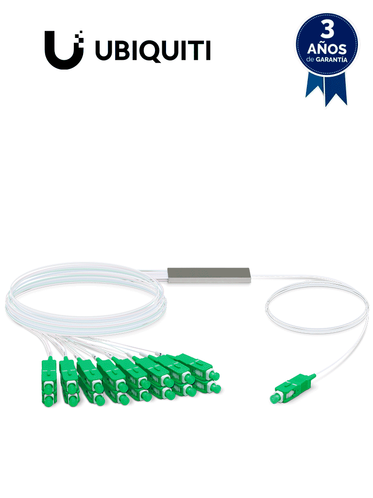 Imagen de Ubiquiti UF-SPLITTER-16 - Divisor de fibra óptica con 16 salidas, compatible con dispositivos UF-OLT y UF-OLT-4.