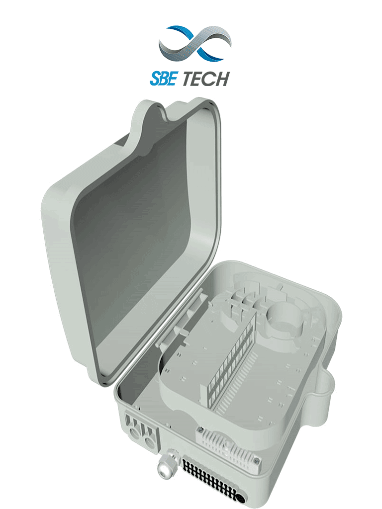 Imagen de SBETECH SBE-CDEXTFTTX2X24NL - Caja de Distribución para FTTx para exterior Nueva Línea de 2x24, IP 65