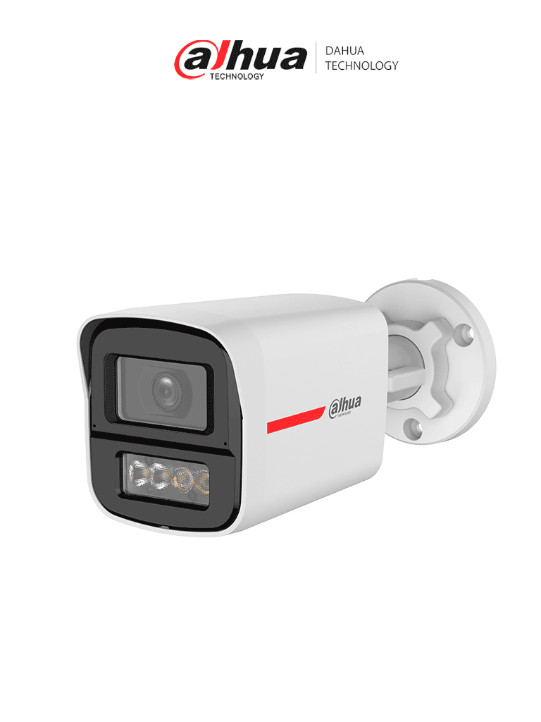 Imagen de DAHUA DH-HAC-HFW1249XN-IL-A-PRO - Cámara Bullet HDCVI 2MP WizColor/ Imagen 24 Horas a Color/ Corrección de Distorsión de Imagen mediante IA/ Iluminador Dual Inteligente/ Hasta 50m de Dist de Ilumin/ Doble Mic Incorp/ Campo de Visión de Hasta 101°