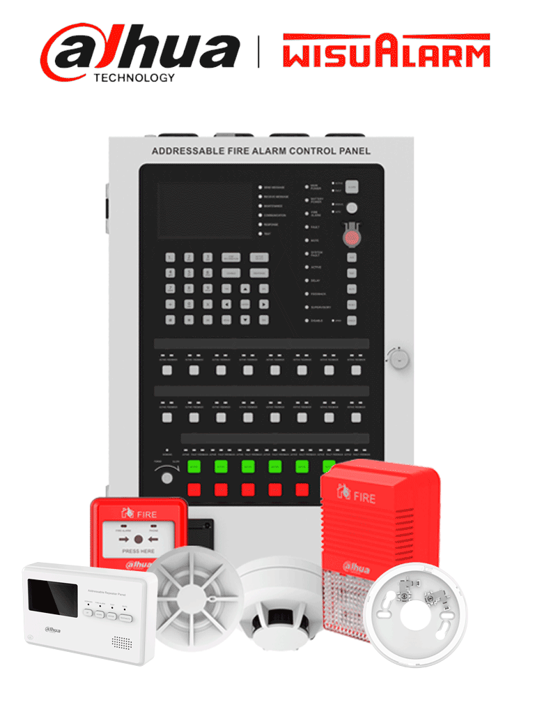Imagen de DAHUA WISUALARM HY-1022 PAQUETE - Paquete de incendio direccionable, Incluye: DHI-HY-1301, DHI-HY-TCDZ, DHI-HY-1310, DHI-HY-1200, DHI-HY-ANDZ, DHI-HY-1500, DHI-HY-SGDZ, DHI-HY-1330