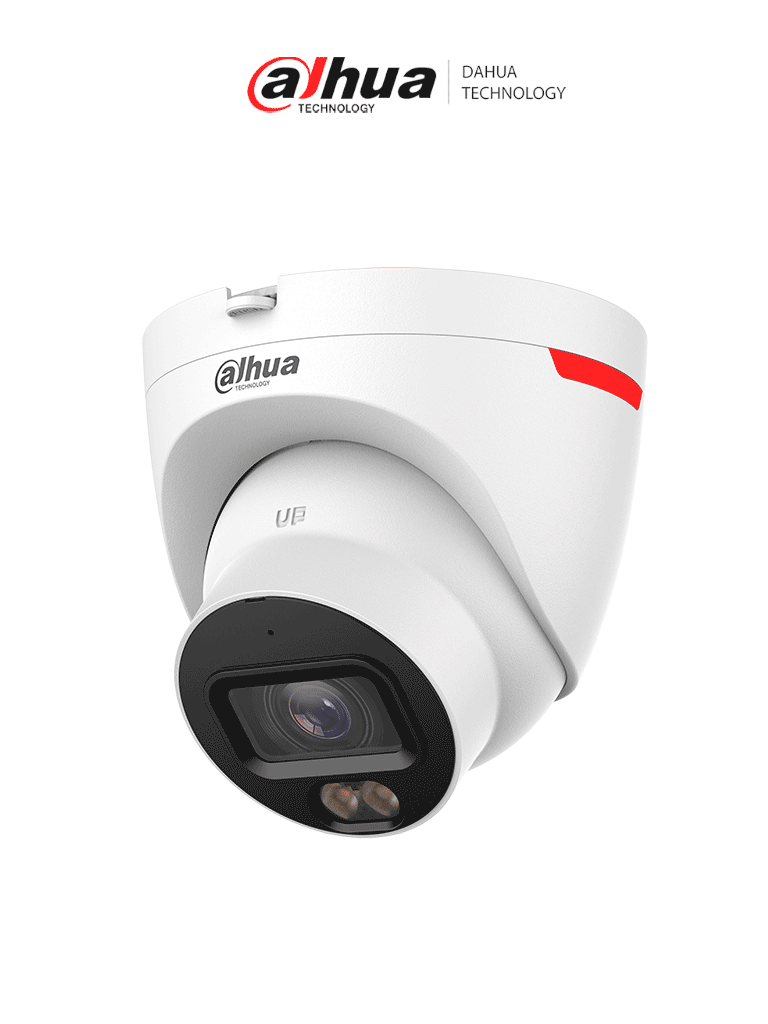 Imagen de DAHUA DH-IPC-HDW2249TP-S-LED-0280B-PRO- Cámara IP Domo de 2MP / WizColor /WizSense/  IA/ SMD Plus/ Protección perimetral/ Lente de 2.8 mm/ Micrófono integrado/ WDR 120 dB/ Ranura MicroSD/ PoE/ IP67/