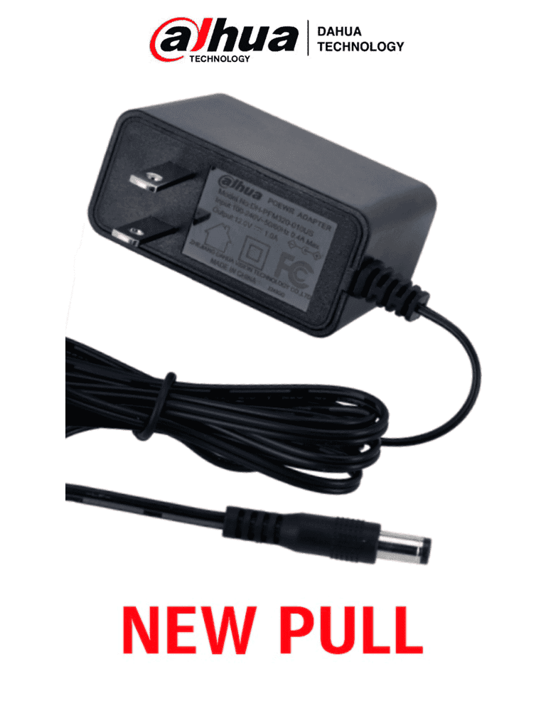 Imagen de DAHUA FUENTEKIT -  Fuente de Poder de  12 Vcc 1.5 Amper NewPull / FCC, EN6236B/ Entrada de 100-240 VAC/ Protección de Sobre Corriente y Voltaje/ Cable de 1.5 Mts/ Especial para Camaras de CCTV