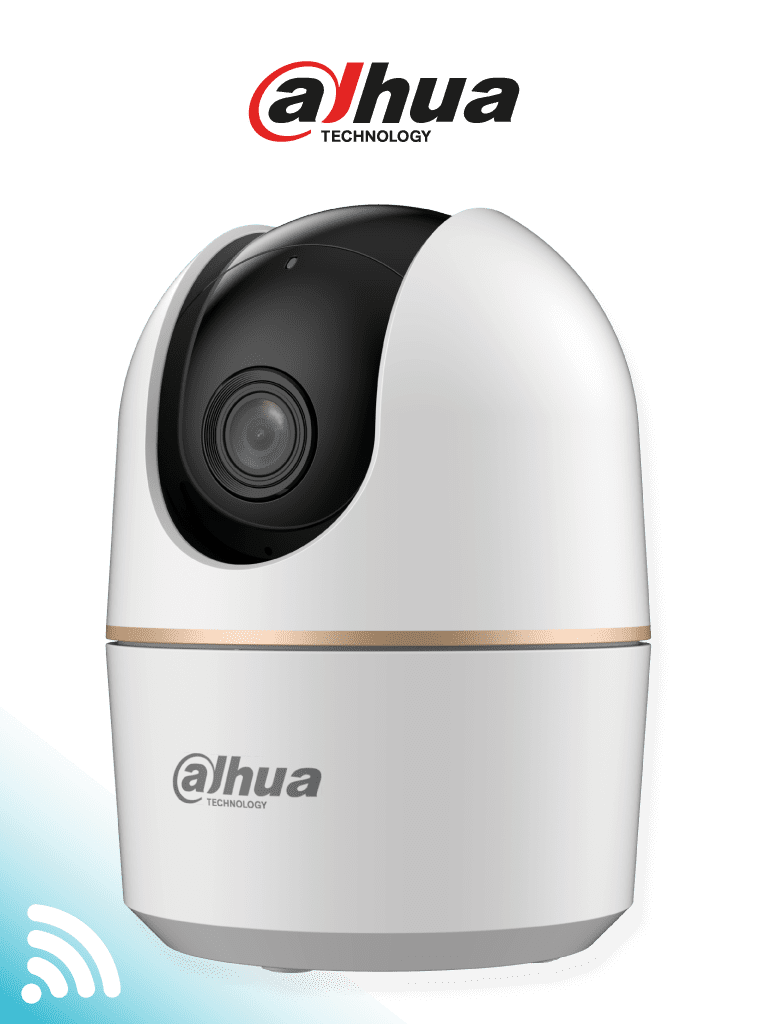 Imagen de DAHUA DH-H3A - Cámara IP Domo Motorizado Wifi de 3 Megapíxeles con IA, autotracking, audio bidireccional (micrófono y altavoz), sirena integrada, IR de 10 m, detección de humanos y ranura MicroSD