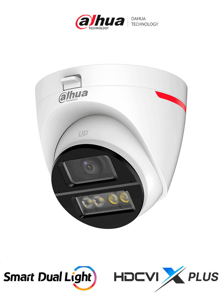 Imagen de DAHUA DH-HAC-HDW1249XN-IL-A-PRO - Cámara Domo HDCVI 2MP WizColor/  Imagen 24 Horas a Color/ Corrección de Distorsión de Imagen mediante IA/ Iluminador Dual Inteligente/ Hasta 50m de Distancia de Iluminación/ Doble Mic Incorp/ Campo de Visión de Hasta 101°
