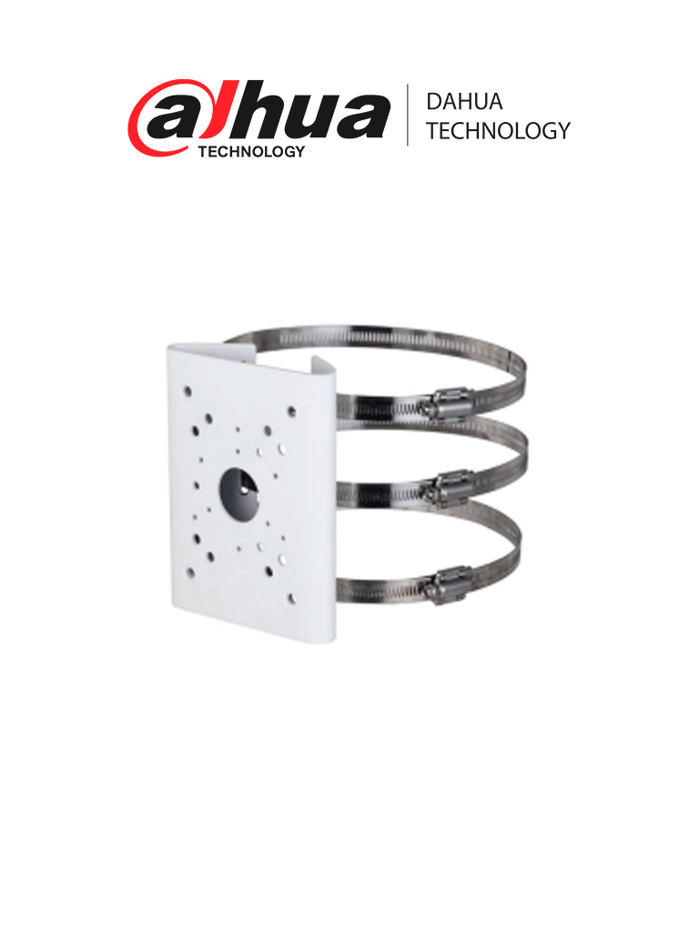 Imagen de DAHUA DH-PFA150-T - Montaje para Poste compatible con Camaras PTZ/ Color Blanco/ Instalacion en exteriores/