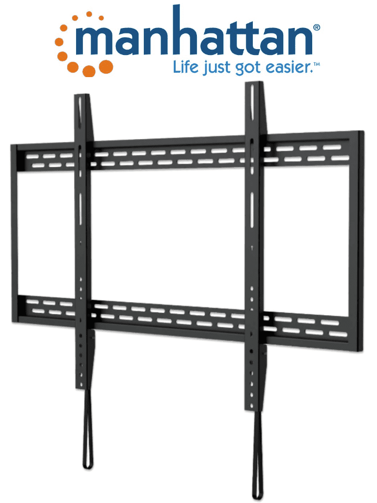 Imagen de MANHATTAN 461993 - Soporte de Pared para Pantallas de 60 a 100 Pulgadas/ 100 Kg de Carga/ Fijo/ Acero de Alta Calidad/ VESA 200/ 300/ 400X200/ 400/ 600X400/ 800X400/ 800X600/ 900X600/ Certificaciones RoHS, UL/